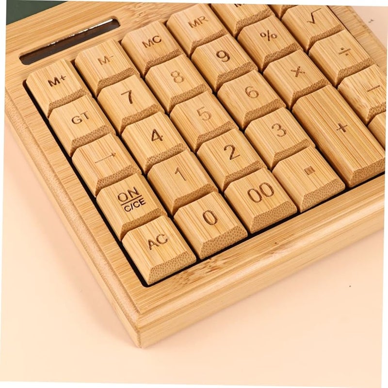 Retro Solar Calculator Portable Office School Tool Lightweight Electronic Obtuse Angle Pattern - Image 4