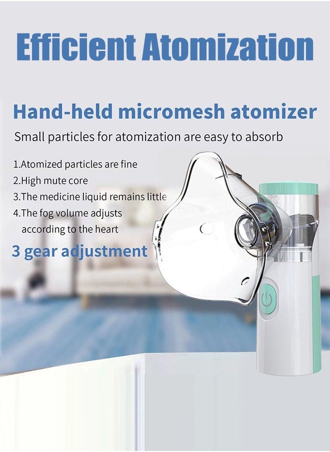 Super ZYouth Nebulizers USB Rechargeable Portable Nebulizer Machine for Adults and Children Ultrasonic Mesh Inhalators with Masks and Mouthpieces for Home and Travel Use  - Image 5