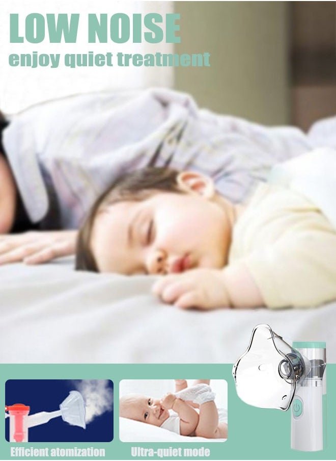 Super ZYouth Nebulizers USB Rechargeable Portable Nebulizer Machine for Adults and Children Ultrasonic Mesh Inhalators with Masks and Mouthpieces for Home and Travel Use  - Image 2