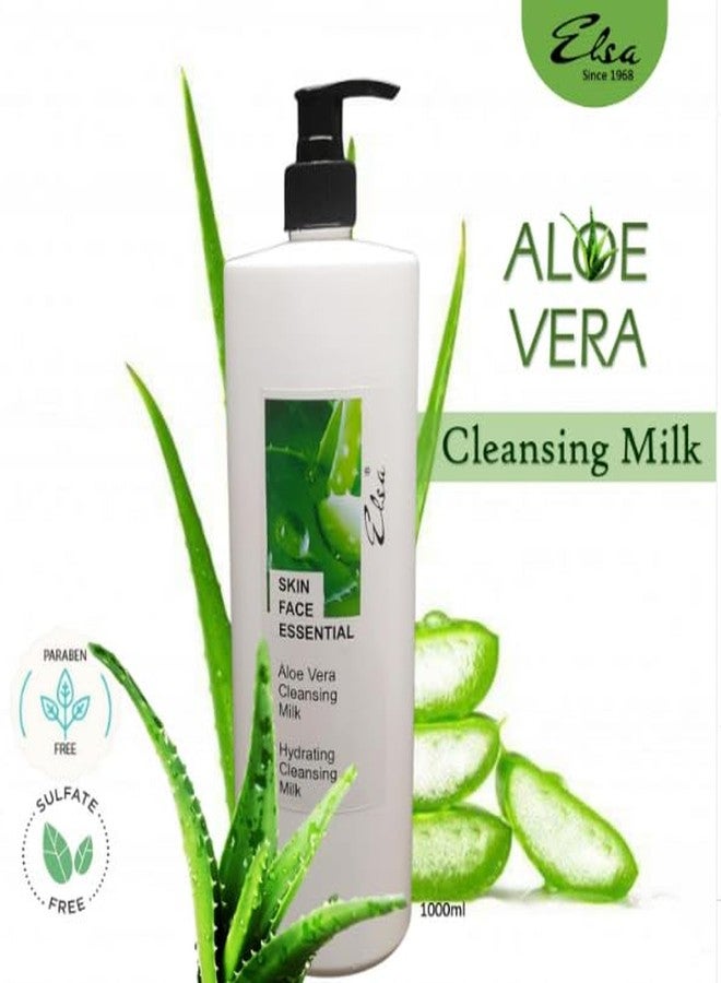 ELSA SKIN FACE ESSENTIAL ALOE VERA CLEANSING MILK to rejuvenate the skin (SULPHATE & PARABEN FREE)1000 ML. - Image 2