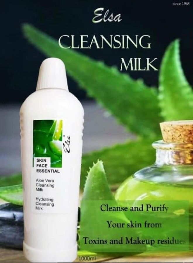 ELSA SKIN FACE ESSENTIAL ALOE VERA CLEANSING MILK to rejuvenate the skin (SULPHATE & PARABEN FREE)1000 ML. - Image 3