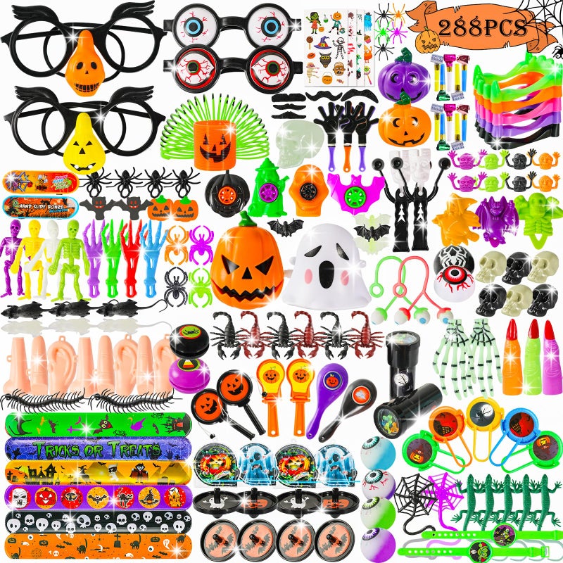 Thuodo 288 PCS Halloween Party Favors for Kids Halloween Toys Bulk Trick or Treat Goodie Bag Fillers Holiday Party Supplies School Classroom Non Candy Prizes Gifts - Image 2