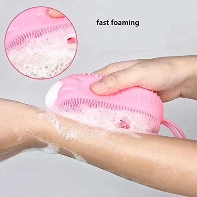 Vruta New Silicone Soft Bubble Bath Scrub Brush Putty Scrub Back Rub Household For Children'S & Women Bath Brush (Pack Of 2) - Image 2