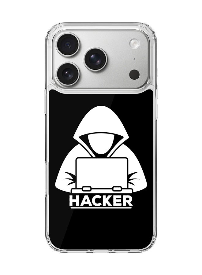 Stylizedd Classic Clear MagSafe Case for iPhone 17 Pro , Hybrid Soft Case Flexible Edges Anti Drop TPU PC Gel Thin Transparent Cover [ Designed for iPhone 17 Pro ] - Hacker