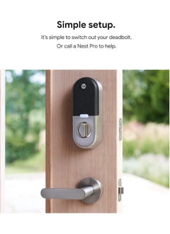 Nest Nest X Yale Smart Lock With Nest Connect Satin Nickel- silver  - Image 3