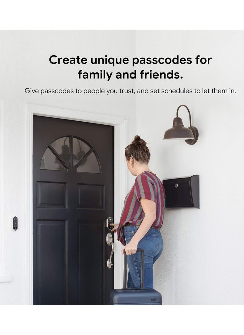 Nest - Nest X Yale Smart Lock With Nest Connect Satin Nickel- silver - Image 1