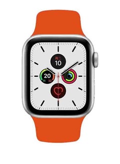 PROVENGE Replacement Wrist Strap Designed for Apple Watch Soft Silicone Sport Band 42mm, 44mm, 45mm Compatible with iWatch Apple Watch Series 8/7/SE/6/5/4/3/2/1 Orange  - Image 2