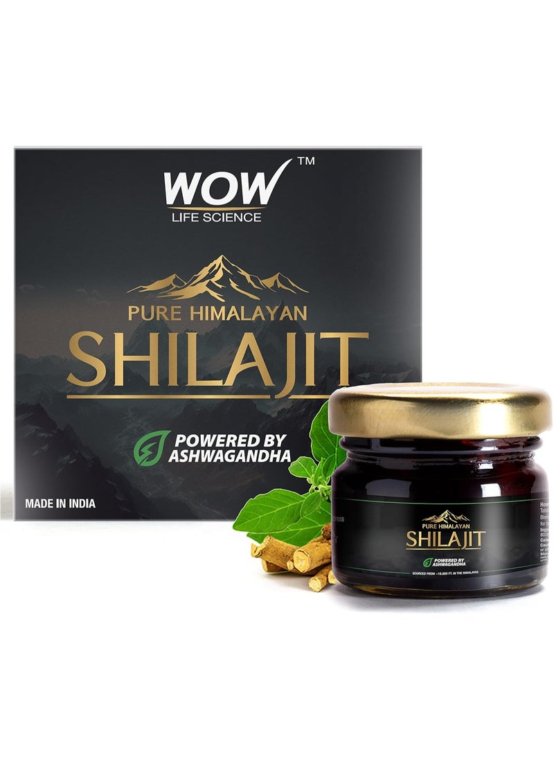 WOW - WOW Life Science Pure Himalayan Shilajit/Shilajeet Resin Powered by Ashwagandha - 20g - Image 1