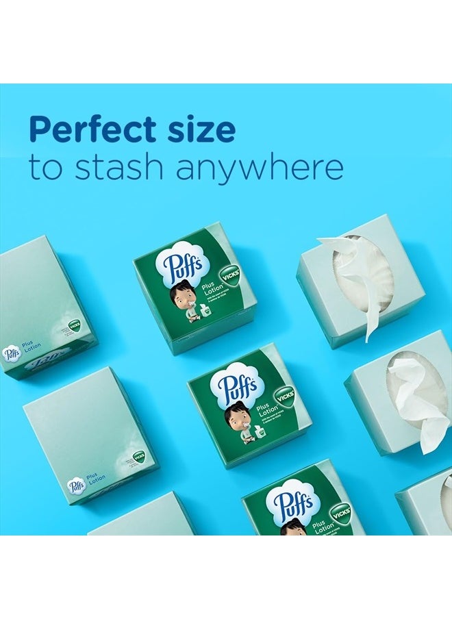 Puffs Plus Lotion with Vicks Facial Tissues, 4 Cubes, 48 Tissues per Box  - Image 5
