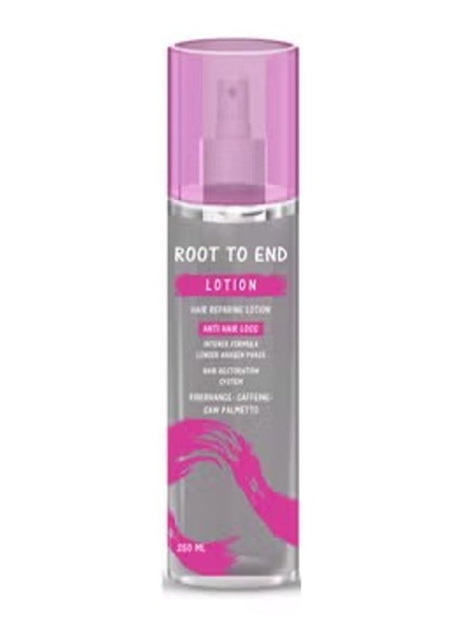 ROOT TO END Root to End Hair Repairing Lotion – Anti Hair Loss Formula – Strengthens Roots, Reduces Hair Fall, and Boosts Growth – 250ml 