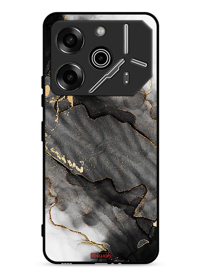 Tolwak Tecno Pova 6 Pro 5G Protective Case Cover Glitter Marble - Image 1