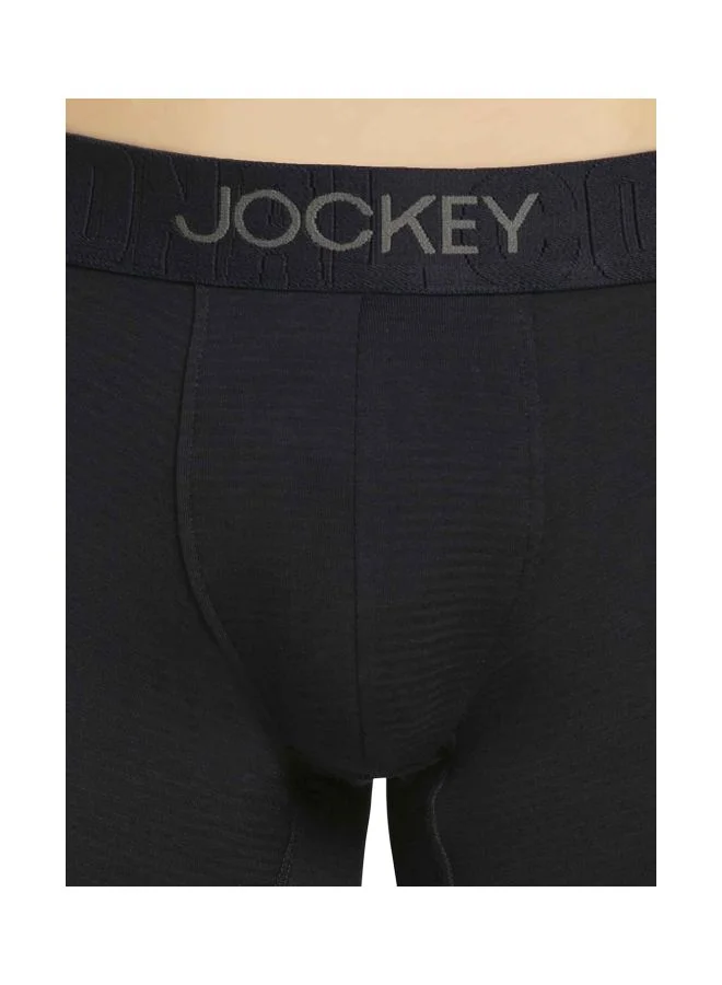 Jockey True Navy IC32 Men Supima Cotton Elastane Stretch Solid Trunk with Ultra soft Waistband for Men | Best Price UAE