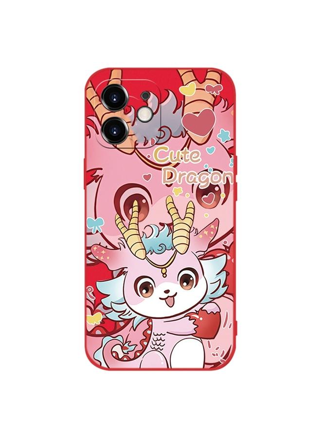 Zaboon Case For iPhone 12 New Year Red Silicone Shockproof Phone Case - Image 1