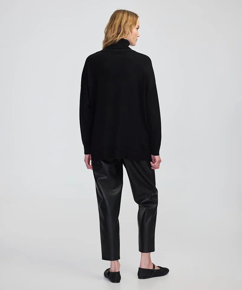 Ipekyol  Faux Leather & Suede Panel Sweater for Women | Best Price UAE