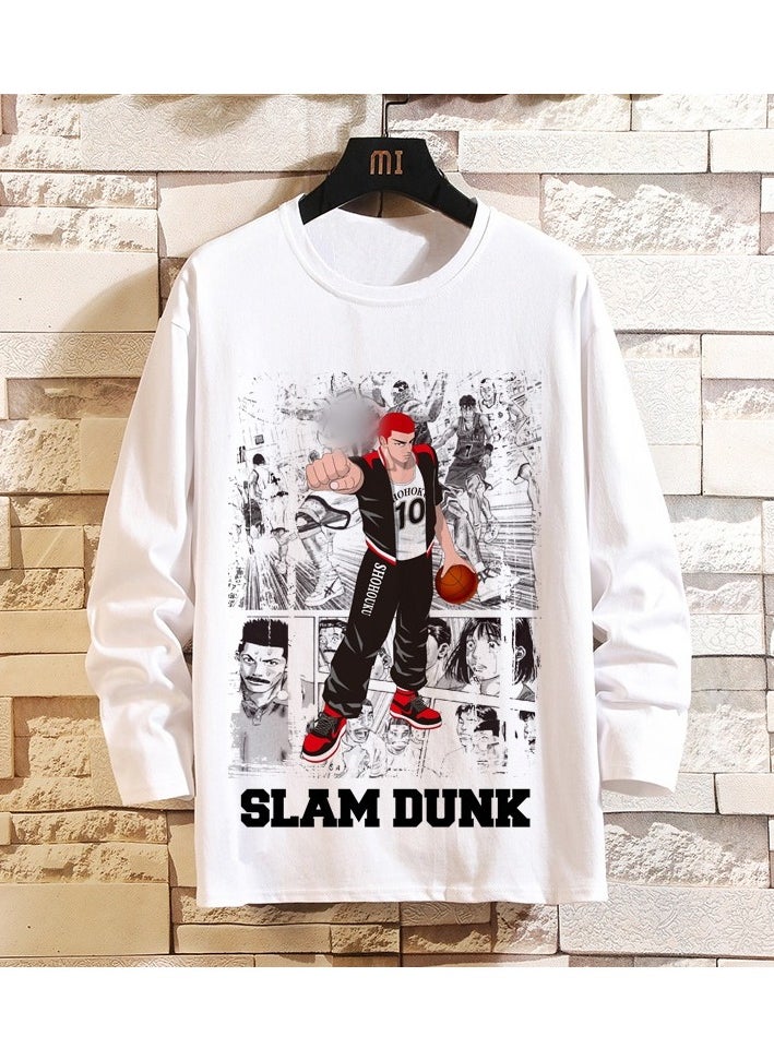 KUYING New Slam Dunk Master Loose Casual Long Sleeve Bottom Shirt  - Image 1