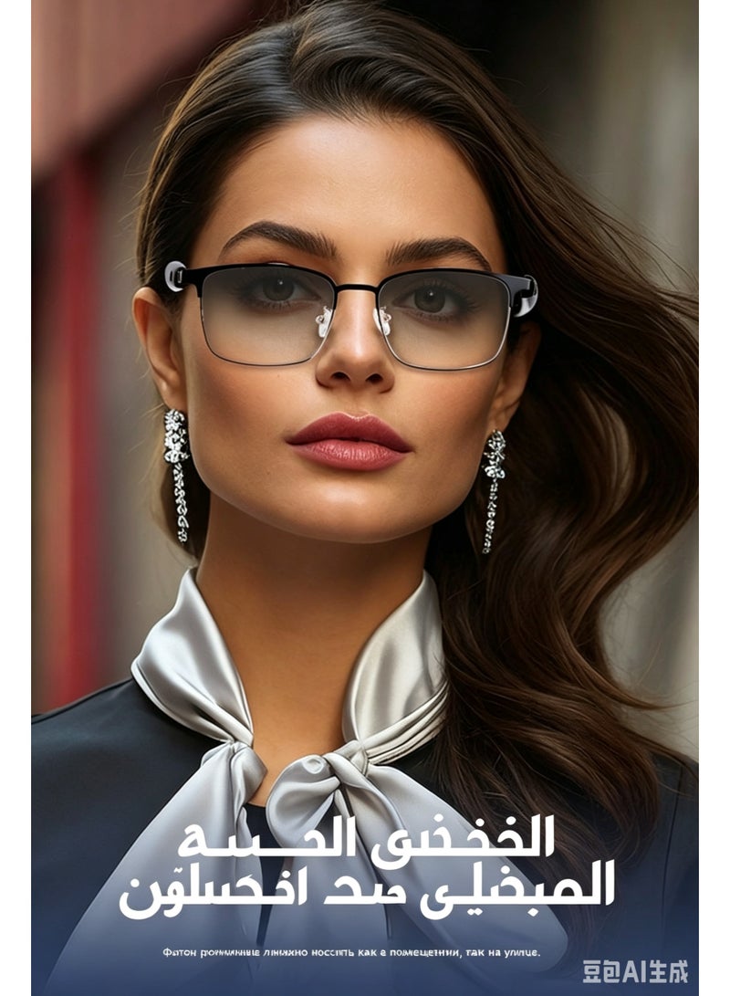 AI Bluetooth Smart Glasses for Men & Women with Open-Ear Speakers, IP65 Waterproof, Blue Light Blocking & UV Protection - Image 5