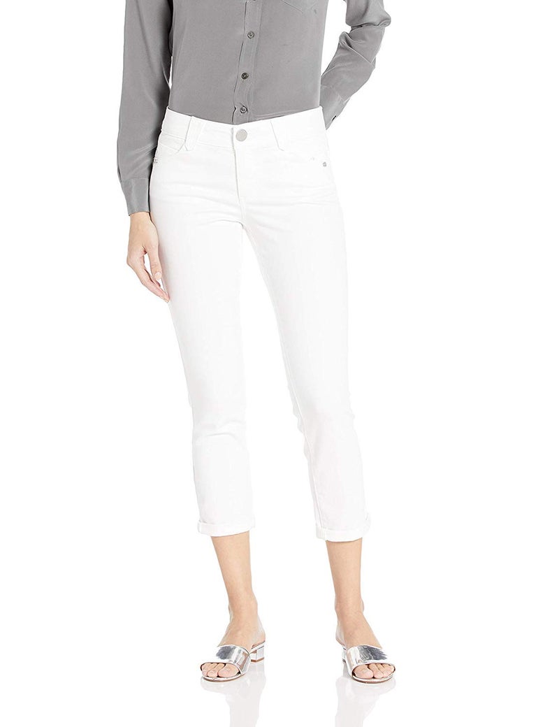 Democracy womens Absolution Crop Jeans Optic White 6 US