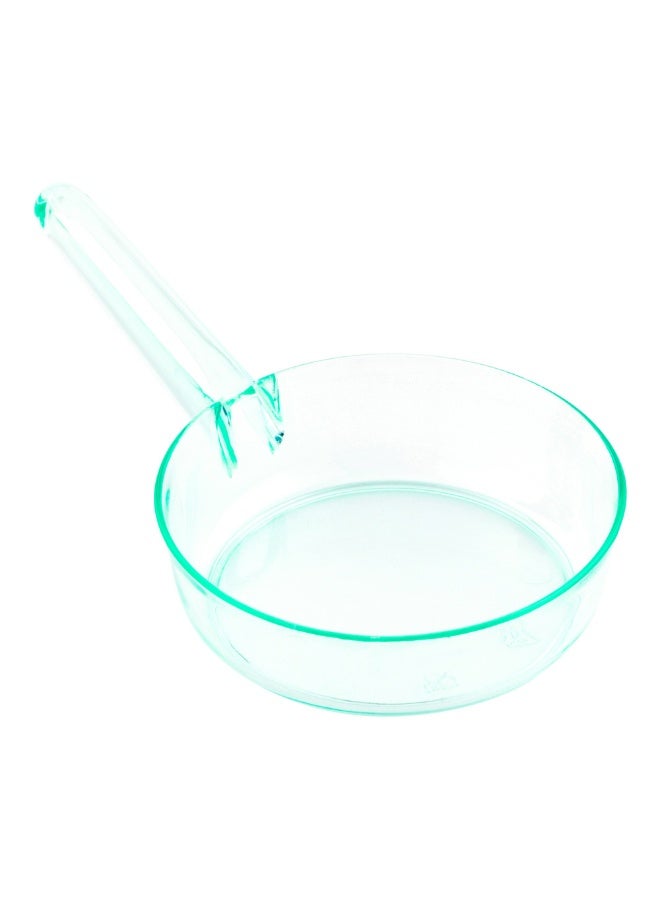 Restaurantware 1 Ounce Disposable Dessert Cups, 100 Mini Sauce Dishes - Sauce Pan Design, Serve Condiments, Snacks or Samples, Seagreen Plastic Small Appetizer Plates, For Parties or Catered Events, - Image 1