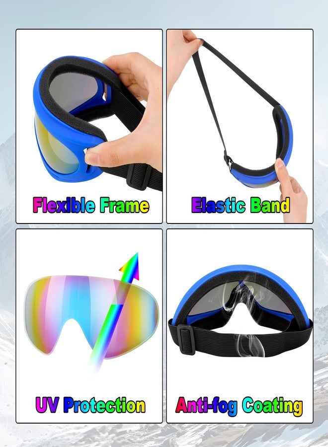 ZhouBoat Ski Goggles,8 Pack Snowboard Goggles for Men Women Kids,Skiing Snowboard Goggles,Motorcycle Goggles for Men Women Adult Youth - Image 2