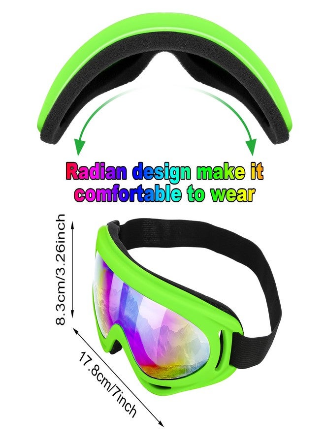 ZhouBoat Ski Goggles,8 Pack Snowboard Goggles for Men Women Kids,Skiing Snowboard Goggles,Motorcycle Goggles for Men Women Adult Youth - Image 4