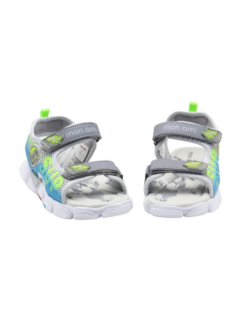 مون أمي صنادل للصبيان والاطفال | لينة أسفل ، حزام الفيلكرو الأطفال الصنادل الرياضية للجنسين - صندل طفل رضيع الصيف للشاطئ ، في الهواء الطلق وشاطئ البحر | صنادل كاجوال للبنات الصغار والأولاد والأطفال - Image 2
