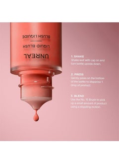 Hourglass Unreal Liquid Blush 10.3ml- Long-Lasting Blush Liquid - Up To 12 Hours - Imagine  - Image 5