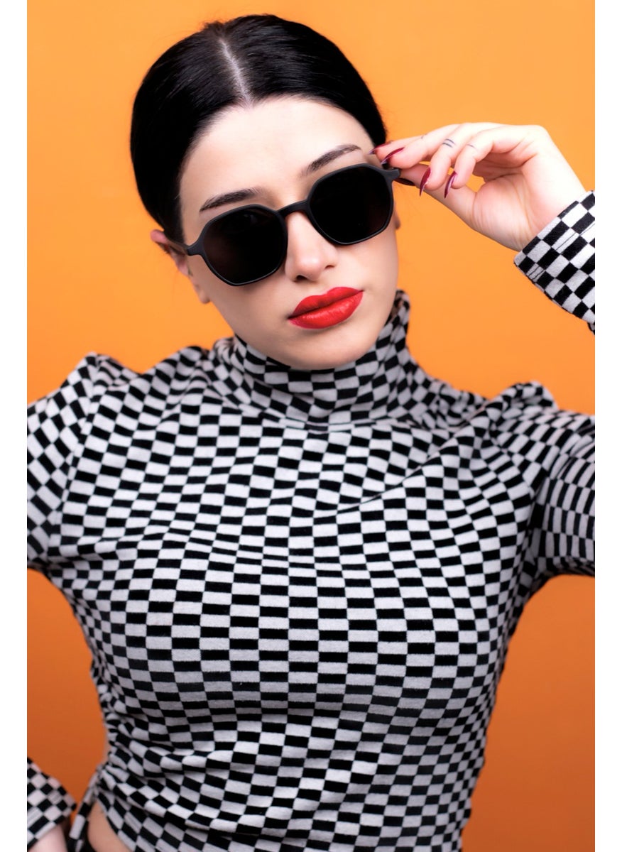 Focus On Lucas Matte Black Polarized Sunglasses  - Image 1