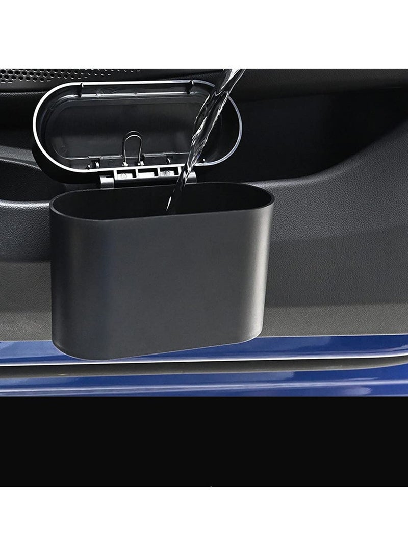 Generic Small leak proof black plastic car trash can with lid  - Image 5