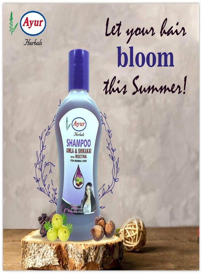 Ayur Amla Shikakai with Reetha Shampoo 200ml Pack of 2 - Image 5