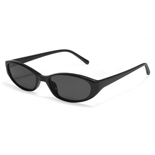 GUVIVI Retro Oval Sunglasses for Women 2026 90s Small Chic Cat Eye Sun Glasses Sunnies Lightweight Shades - Image 1