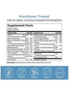 designs for health Twice Daily Multi - Iron-Free Adult Multivitamin Supplement - Multi Vitamin + Mineral for Adults with Vitamin C, B Vitamins, K, D, E, Folate + More - Non-GMO (120 Capsules)  - Image 5