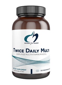 Twice Daily Multi - Iron-Free Adult Multivitamin Supplement - Multi Vitamin + Mineral for Adults with Vitamin C, B Vitamins, K, D, E, Folate + More - Non-GMO (120 Capsules) - pzsku/ZFBC700832EB45D6703C5Z/45/_/1726823421/782b9691-1624-475d-96fd-b1f986be6aac