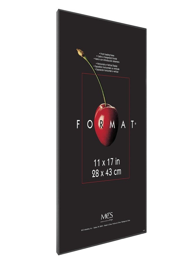 MCS Format 11x17 Picture Frame Black, Vertical & Horizontal Wall Hanging Large Picture Frame for Photos & Art Prints (1-Pack) - Image 2