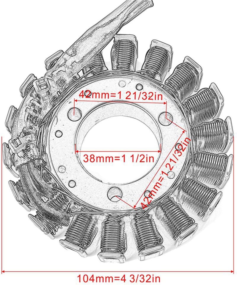 Wivplex Motorcycle Ignition Stator Coil for GSXR Series - Image 2