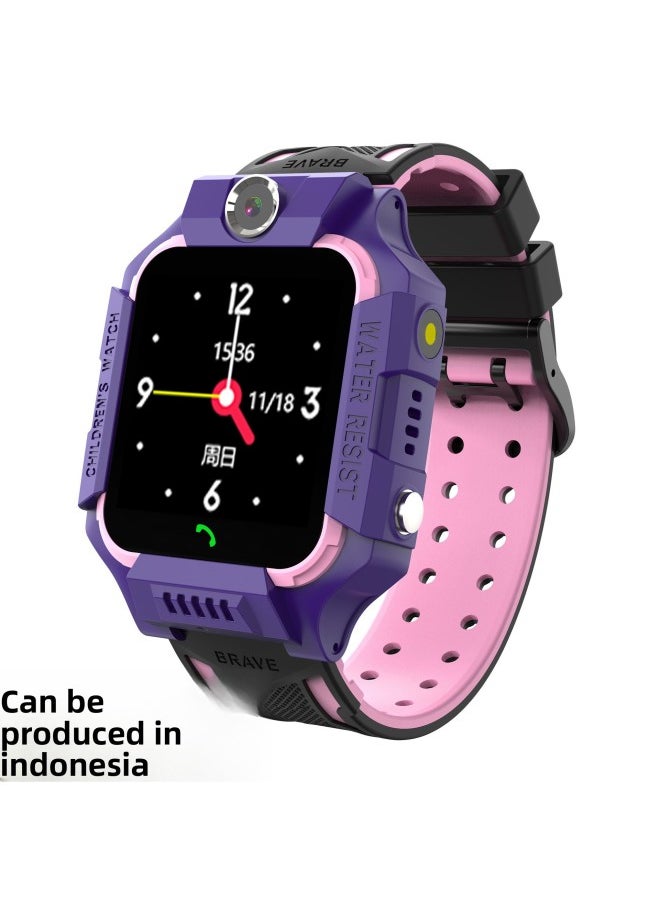 Generic - 4G Full Netcom Video Call Five Generations Waterproof Student Smart Children GPS Positioning Phone Watch-Color:4G-Q13 Waterproof-Video Call-4G Edition-Blue - Image 1