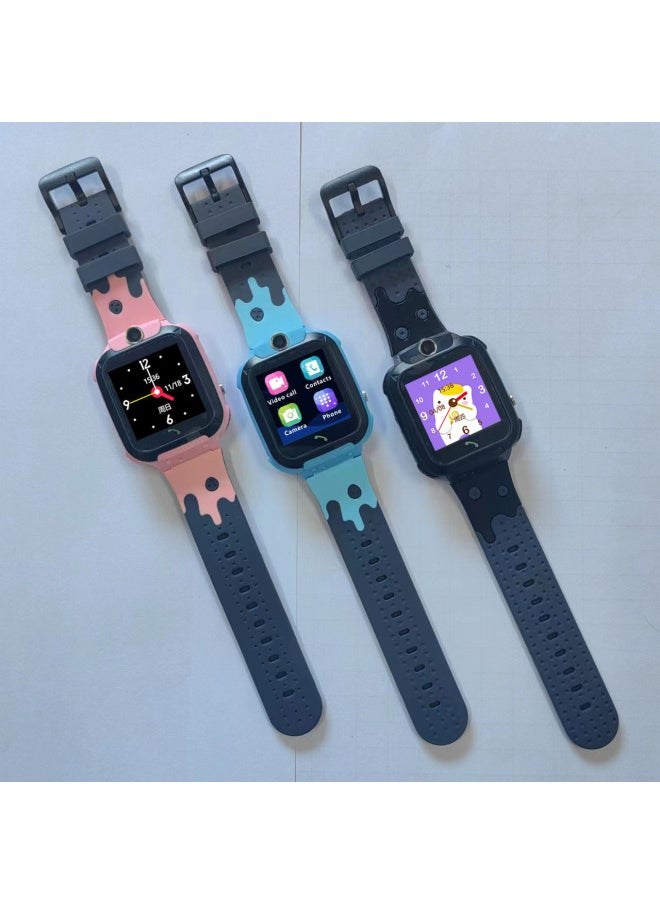 Generic - 4G Full Netcom Video Call Five Generations Waterproof Student Smart Children GPS Positioning Phone Watch-Color:4G-Q13 Waterproof-Video Call-4G Edition-Blue - Image 1