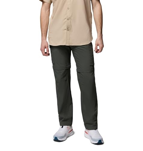 Columbia Mens Silver Ridge Convertible Pant, Gravel, 38 x 32 - Image 1