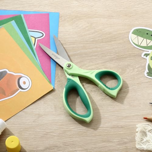 LIVINGO 6” Kids Scissors for School - Pointed Tip Student Scissors for Children Comfortable Grip Craft Cutting Paper, Ages 8-11 - Image 5