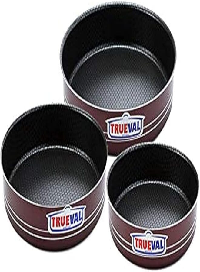 Trueval Teflon oven tray, 3 pieces - dark red