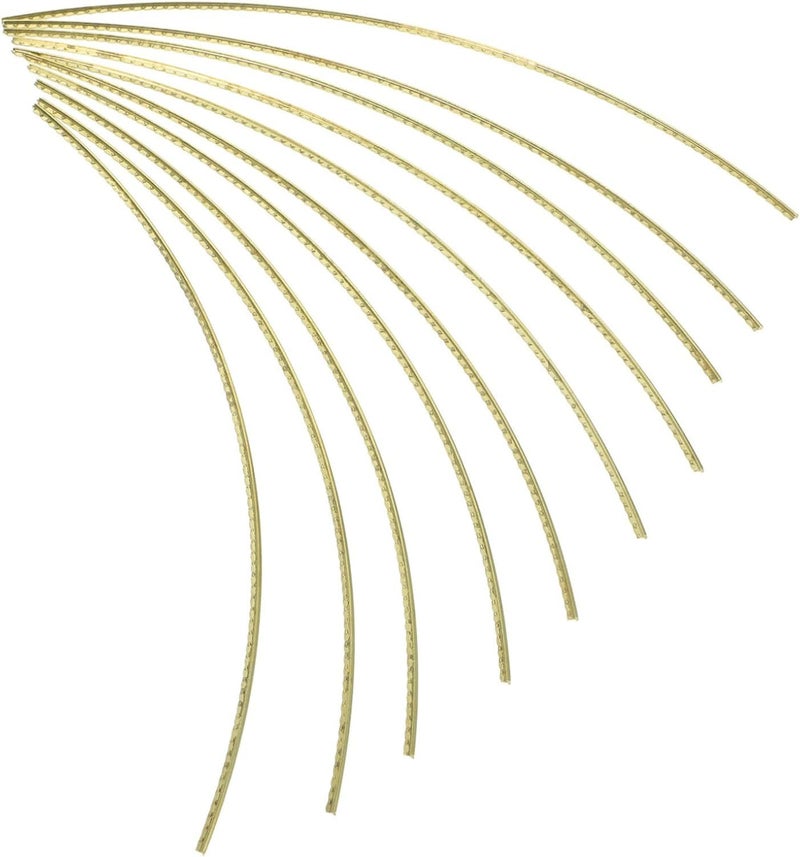 10pcs Brass Guitar Fret Wire 20.5x0.18x0.22cm Luthier Tool Easy Install for Folk Acoustic Electric Guitar Replacement - Image 1