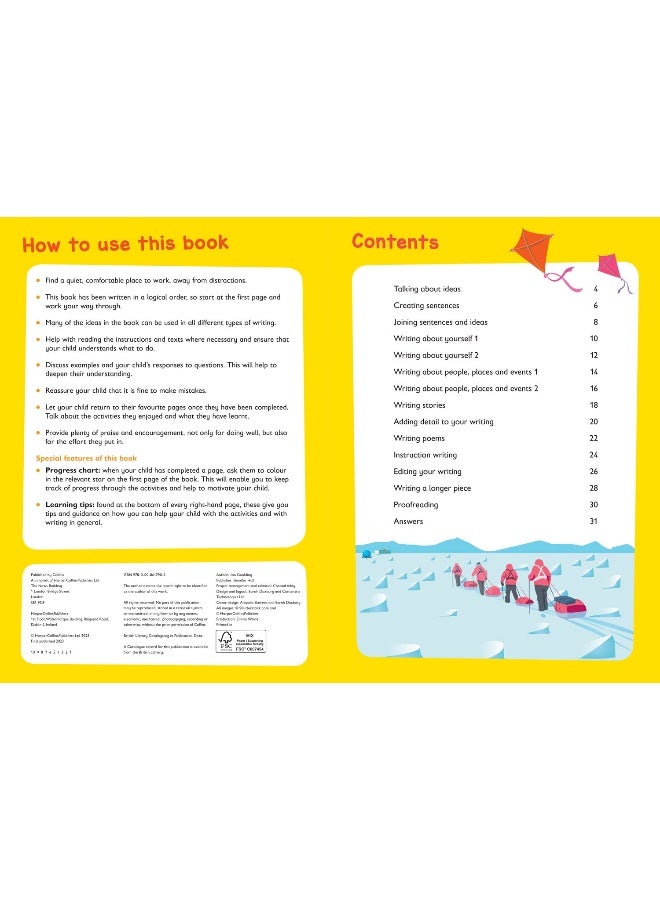 كتاب نشاط مهارات الكتابة للأعمار من 5 إلى 7 سنوات: مثالي للتعلم في المنزل - Image 2