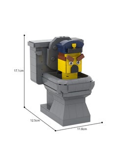 Y&D Skibidi Toilet Man Toy Building Blocks 460 PCS Police Toilet Man Toy Ideas Toys Battle Horror Game Model Ideas Toys Gifts for Adult & Kids 