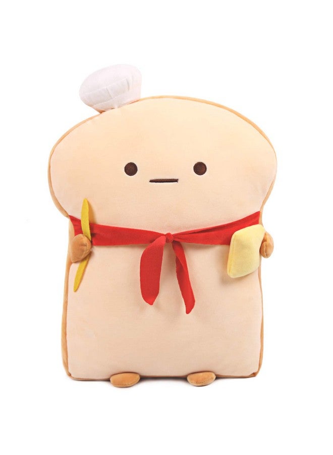 ARELUX 17.7In Funny Toast Bread Pillow,Cute Bread Shape Plush Hugging Pillow,Soft Toast Food Sofa Cushion For Home Decor,Plush Toy Gifts For Kids Birthday - Image 1