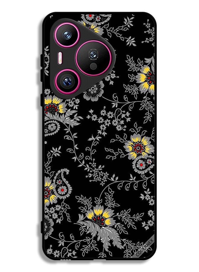 Covernex Huawei Pura 70 Protective Case Cover Artistic Flower Wallpaper - Image 1