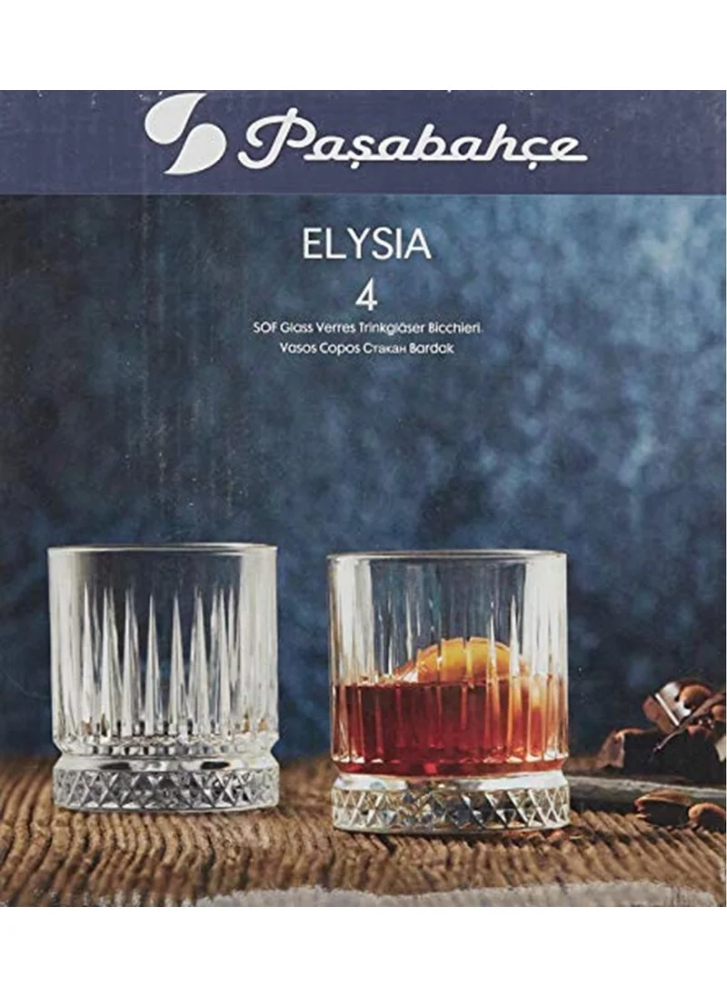 Paşabahçe Elysia Whiskey Glass, 4-pack, 210 cc Whiskey Glass