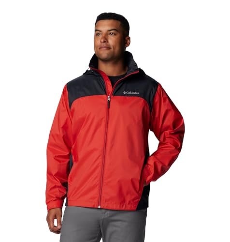 Columbia Men's Glennaker Lake II Rain Jacket, Sail Red/Black, X-Large - Image 4