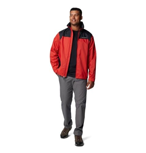 Columbia Men's Glennaker Lake II Rain Jacket, Sail Red/Black, X-Large - Image 3