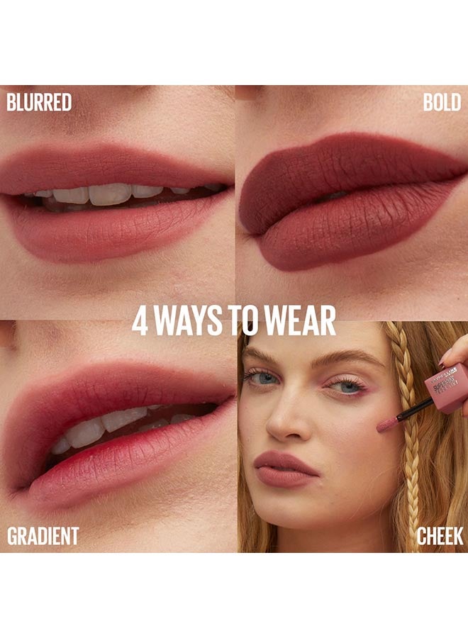 Maybelline New York Lash Sensational Sky High Mascara Black + Superstay Teddy Tint Lipstick 55 Kneehigh - Image 3