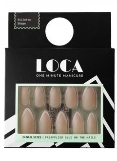 loca self adhesive false nails stiletto shape # 15  - Image 1
