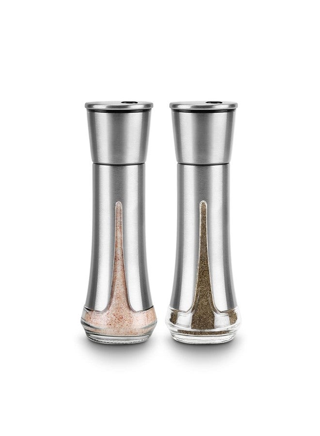Aelga Salt and Pepper Shakers by Aelga - Salt Shaker with Adjustable Pour Holes for Himalayan, Kosher - Image 1